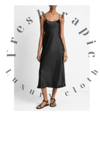 satin slip dress