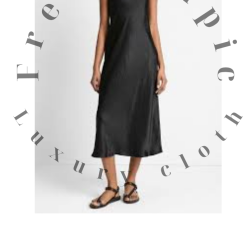 satin slip dress